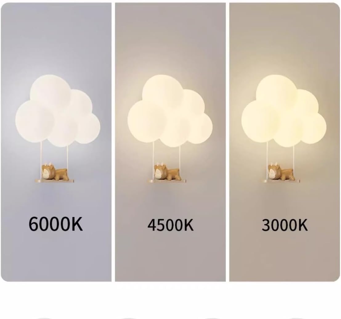Modern Cute Cartoon LED Wall Lamps Art Creative Animals Balloons Lights for Chidren's Bedroom Living Room Home Decor Chandeliers